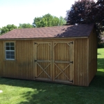10x16 gable at its new home in Waukesha
